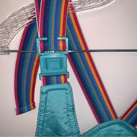 Euroski Teal Snow Bib Overalls Winter Ski Snowboard - Picture 5 of 11